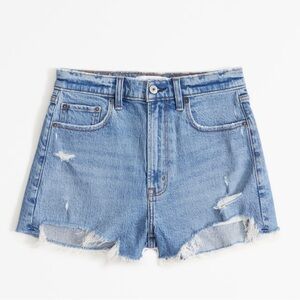 ABERCROMBIE distressed mom shorts